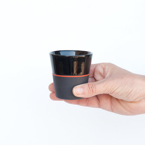 Black Porcelain Small Coffee Beaker  - 5 Colour Options