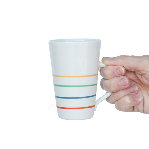 White porcelain tall mug | Ambit Rainbow collection