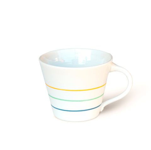 White porcelain wide mug | Ambit Rainbow collection