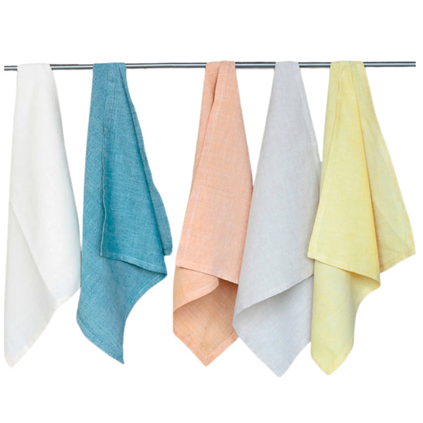 Une couleur pour chacun : Serviettes de table tissées à la main, biologiques et équitables