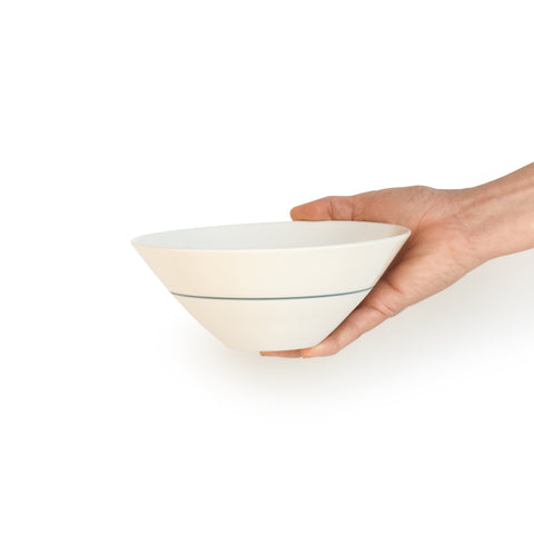 White Porcelain Deep Bowl -  5 Colour Options