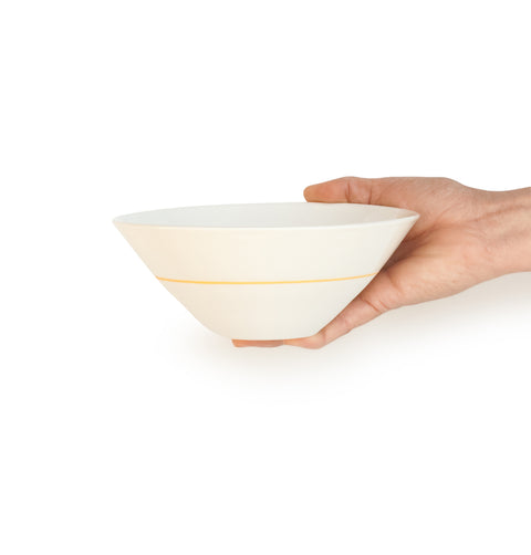 White Porcelain Deep Bowl -  5 Colour Options