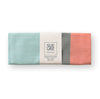 Cotton tea towel Iraklio - Orange/aqua/grey 