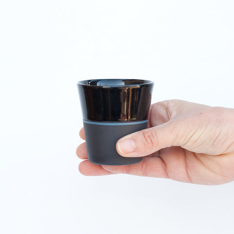 Black Porcelain Small Coffee Beaker  - 5 Colour Options