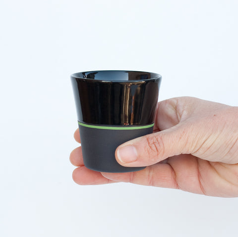 Black Porcelain Small Coffee Beaker  - 5 Colour Options