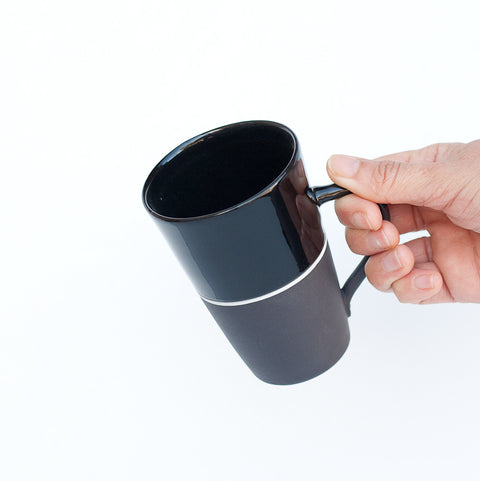 Black Porcelain Tall Mug - 5 Colour Options