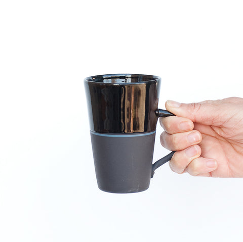 Black Porcelain Tall Mug - 5 Colour Options