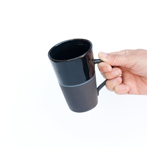 Black Porcelain Tall Mug - 5 Colour Options