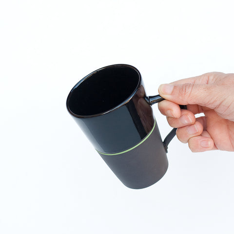 Black Porcelain Tall Mug - 5 Colour Options