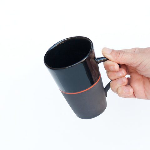 Black Porcelain Tall Mug - 5 Colour Options