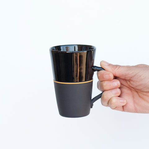 Black Porcelain Tall Mug - 5 Colour Options