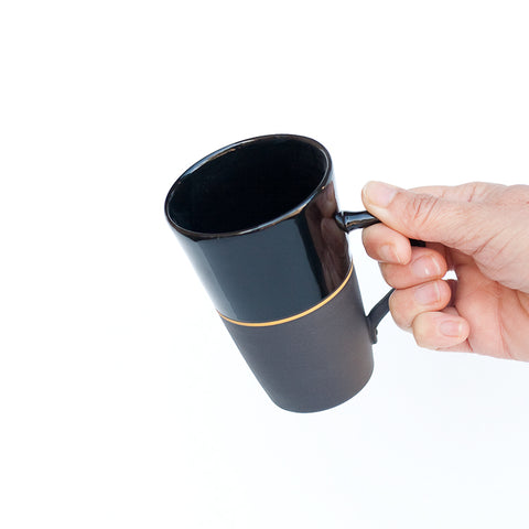 Black Porcelain Tall Mug - 5 Colour Options