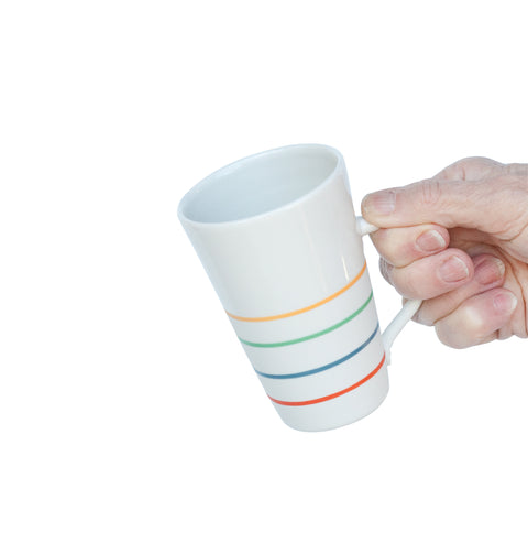 White porcelain tall mug | Ambit Rainbow collection