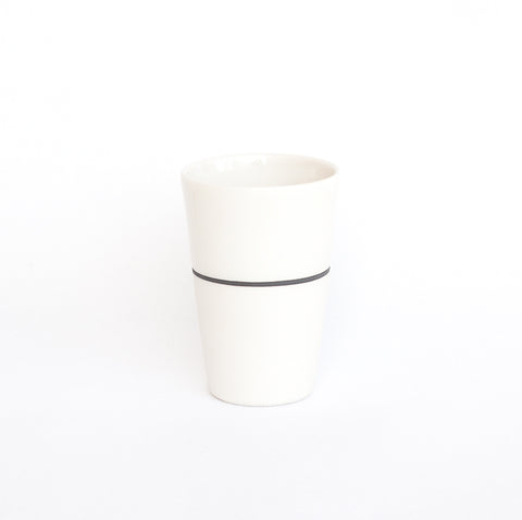 White Porcelain Tall Tumbler Beaker - 5 Colour Options