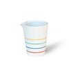 White porcelain handleless small jug - l Ambit Rainbow Collection