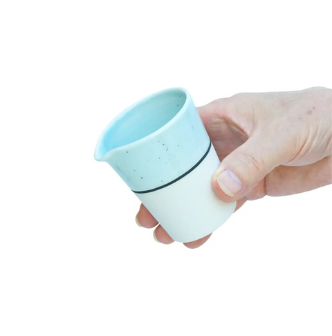 Ambit Handleless Jug - Small, Duck Egg Blue Glaze