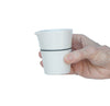 White porcelain handleless small jug l Ambit Black Line Collection