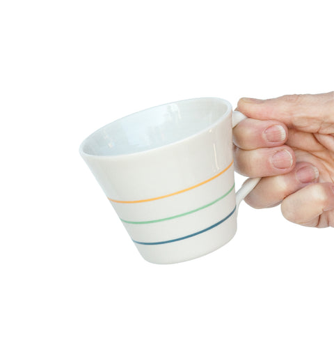 White porcelain wide mug | Ambit Rainbow collection