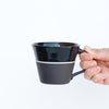 Black Porcelain Wide Mug - 5 Colour Options