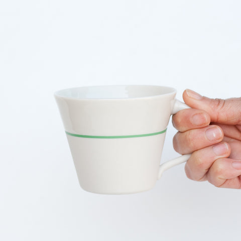 White Porcelain Wide Mug - 5 Colour Options