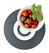 Orbit place mats: set of four - Monochrome Black