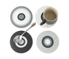 Orbit coasters: set of four - Monochrome Black