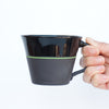 Black Porcelain Wide Mug - 5 Colour Options